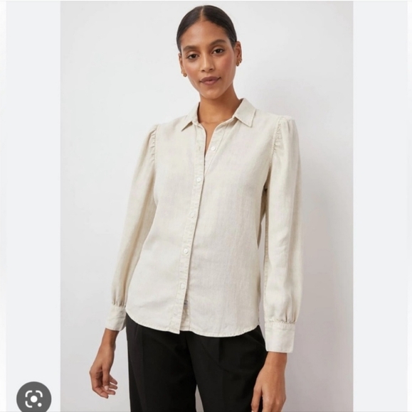 NWT Rails Angelica Button Down Shirt - Dust Acid Wash - Picture 2 of 12